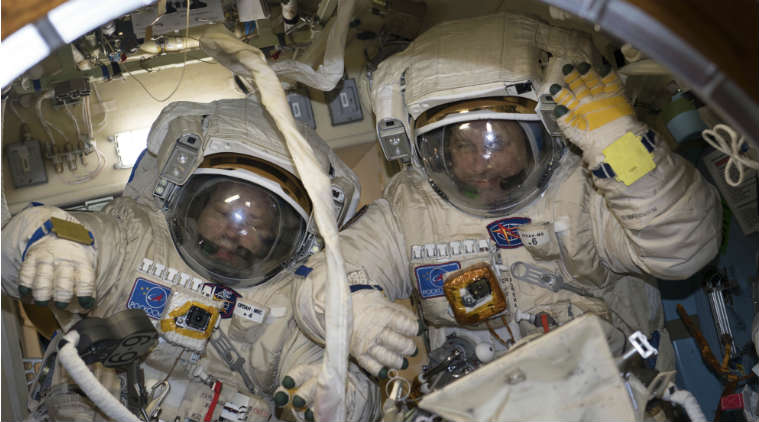NASA, spacewalk, record setting spacewalk, Russian spacewalk, longest spacewalk, Nasa Mission Control, SpaceX