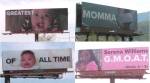Tennis star Serena Williams gets an AWESOME billboard surprise from husband and daughter!