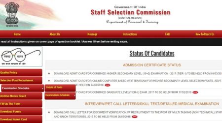 SSC CHSL 2018: Admit card released for eastern, central region, download at ssc.nic.in
