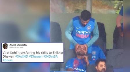 #ICYMI, Virat Kohli giving Shikhar Dhawan a head massage has given Twitterati #BroGoals