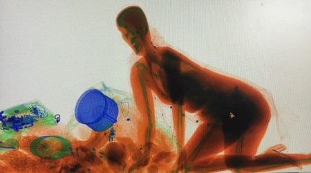 WATCH: This is why a woman in China climbed inside X-ray machine