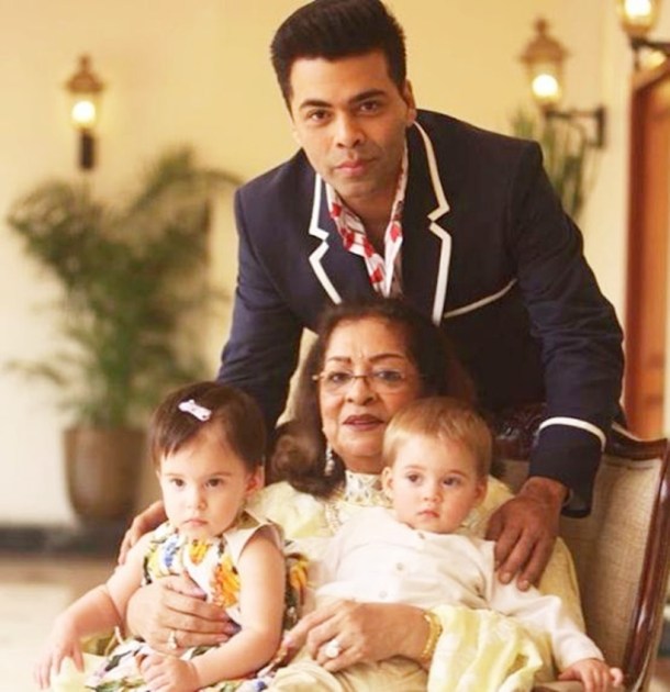 karan johar mother hiroo johar birthday party