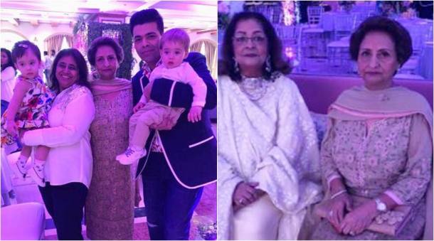 karan johar mother hiroo johar birthday party