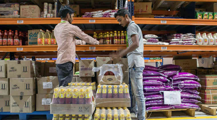 Bigbasket market value, Indian e-grocery options, Bigbasket Alibaba investment, dotcom revolution, Amazon, Bigbasket founders, Flipkart, Indian retail stores, large-format supermarket