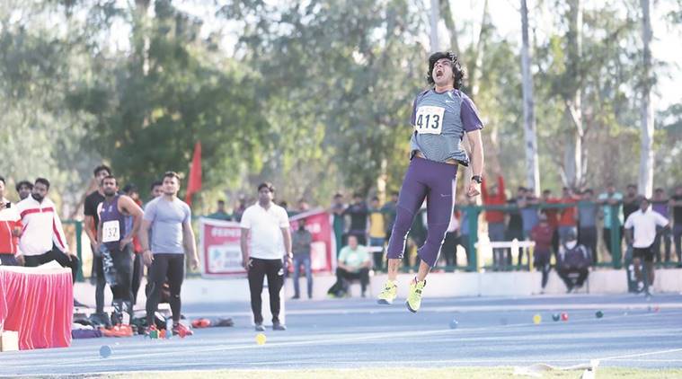 Neeraj Chopra javelin throw