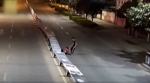 VIDEO: This drunk teenager pulling down a 50m-long road divider is wrong but hilarious