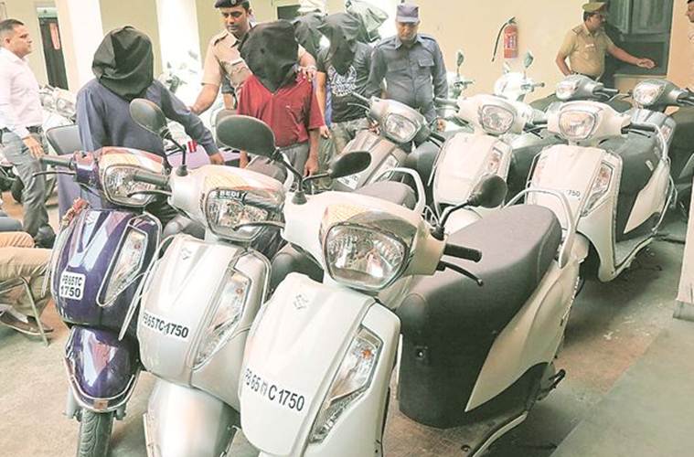 CHANDIGARH POLICE, chandigarh fake documents gang, chandigarh two wheelers recovered, zirakpur, chandigarh automobile agency, punjab news, chandigarh crime