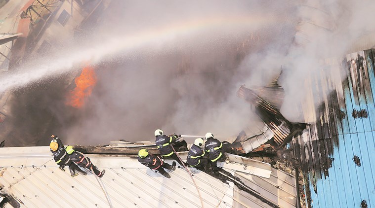 Major fire guts warehouses at Kalachowki