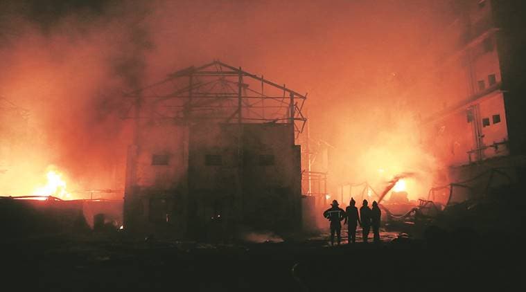 delhi factory fire, sultanpuri, shoe factory fire delhi, indian express