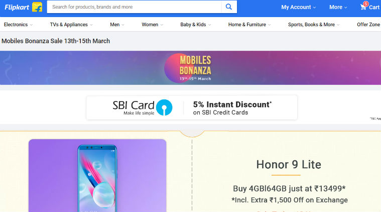 Flipkart, Flipkart mobile discounts, Flipkart mobile sale, Flipkart Mobiles Bonanza sale, Honor 9 lite price in India, Honor 9 lite flipkart, Redmi Note 5 sale, Redmi Note 5 Flipkart, Redmi Note 5 Pro sale