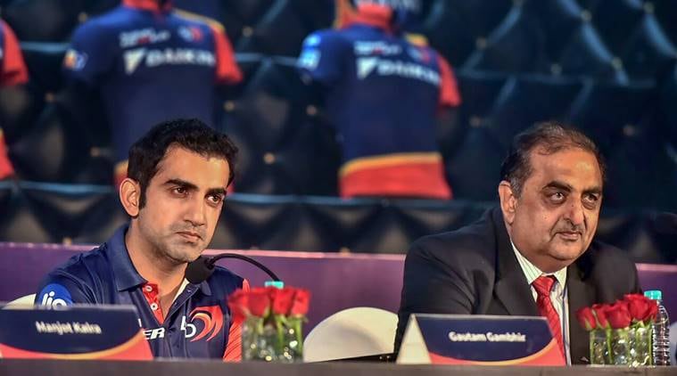 delhi daredevils with gambhir