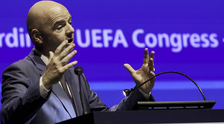 Gianni Infantino, Gianni Infantino news, Gianni Infantino updates, FIFA, FIFA news, FIFA updates, sports news, football, Indian Express