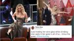 Being Jennifer Lawrence! The star's chair climbing and poking antics stole the show at Oscars 2018
