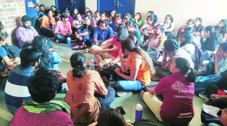 JNU Protest, JNUTA Protest, JNU Teachers Protest, Delhi News, Latest Delhi News, Indian Express, Indian Express News