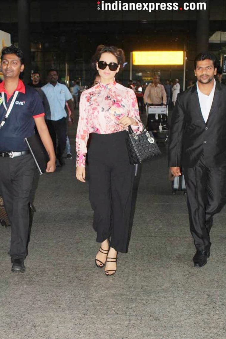 airport fashion, airport style, Karan Johar, Kangana Ranaut, Kriti Sanon, Shruti Haasan, Malaika Arora, Tamannaah Bhatia, Kiara Advani, bollywood celeb airport fashion, celeb fashion, bollywood fashion, indian express, indian express news