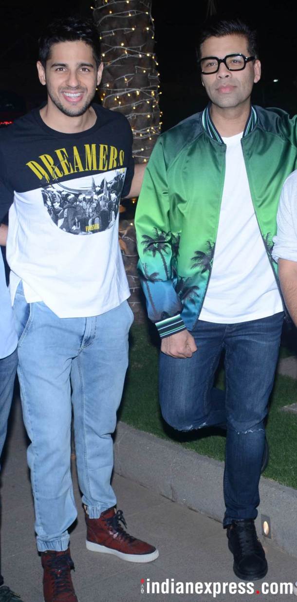 Karan Johar, Sidharth Malhotra