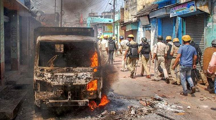 ram navami clashes, armed ram navami rally, tmc, west bengal, bjp, indian express