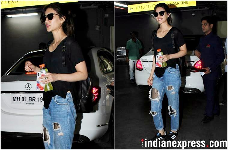airport fashion, airport style, Karan Johar, Kangana Ranaut, Kriti Sanon, Shruti Haasan, Malaika Arora, Tamannaah Bhatia, Kiara Advani, bollywood celeb airport fashion, celeb fashion, bollywood fashion, indian express, indian express news