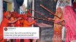 Happy Holi 2018: UP Police's stand against hooliganism with this Lathmar Holi reference is on point