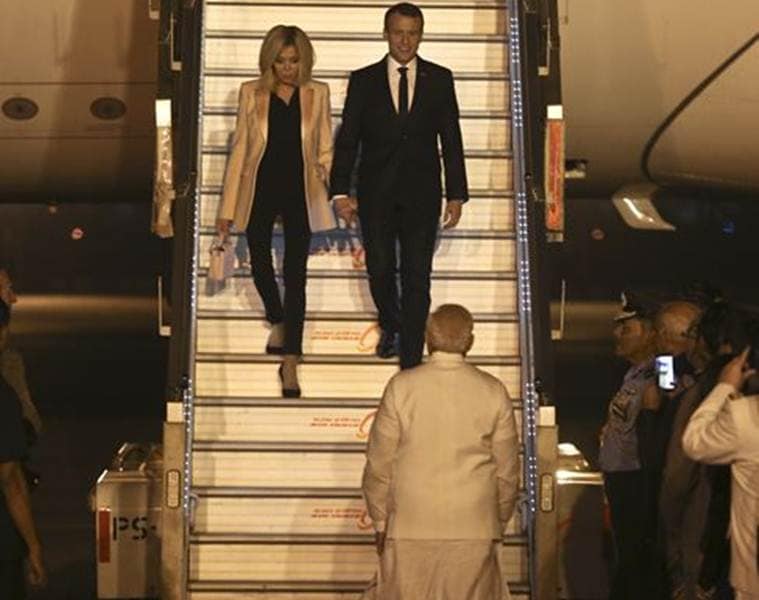 emmanuel macron in India, to hold talks with Narendra Modi