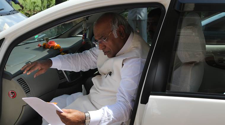 Leader of the Congress in Lok Sabha, Mallikarjun Kharge, served notice to Lok Sabha Secretary General Friday to include its motion in Tuesday’s Revised List of Business that the House expresses “No-Confidence in the Council of Ministers”.