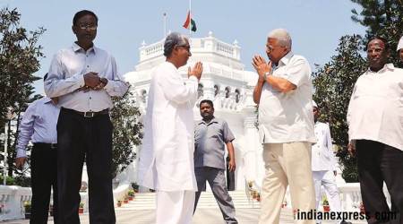 Day after Tripura results, Manik Sarkar submits resignation: At CPM office, workers claim ‘attacks’ on cadres, offices