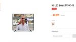 Xiaomi Mi LED Smart TV 4C 43-inch model listed on official site, likely to cost Rs 27,999 in India
