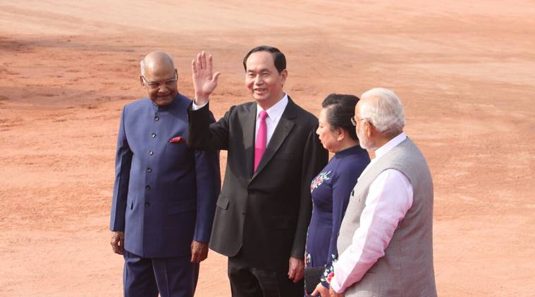 Modi and Vietnamese President Tran Dai Quang discuss defence and trade