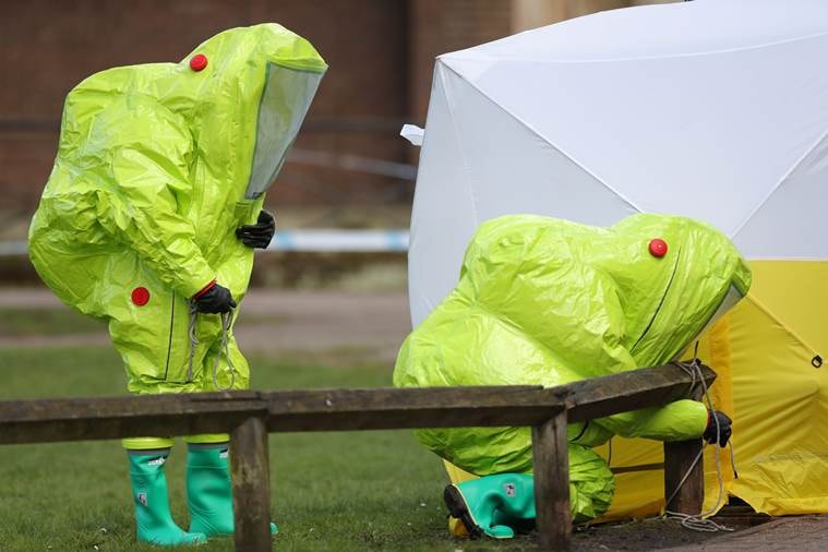 Ex-Russian spy poisoned with chemical nerve agent in Britain