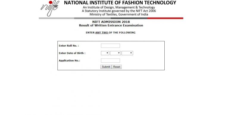 nift result, nift entrance exam result, nift admissions 2018, nift.ac.in