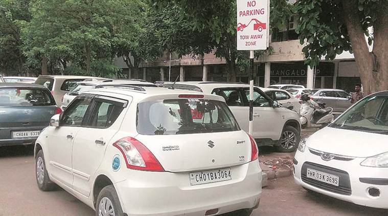 Chandigarh Parking, Chandigarh Hassle Free Parking, Chandigarh Municipality, Chandigarh News, Indian Express News