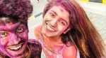 Priya Prakash Varrier and Roshan Abdul celebrate Holi ‘like never before'
