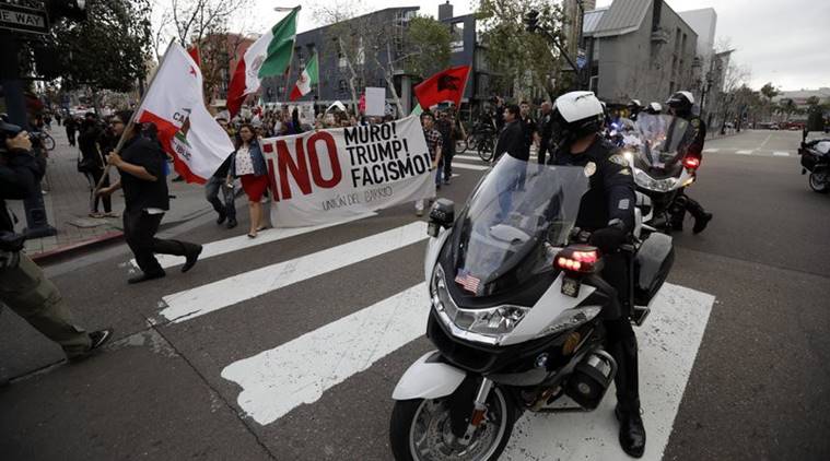 California protests over mexico border wall