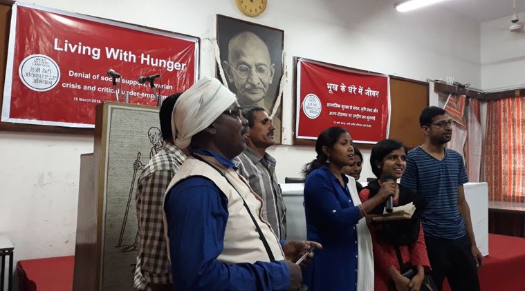 public hearing, public hearing in Delhi, ration cards, Aadhaar authentication, e-POS machine, India news, indian express news