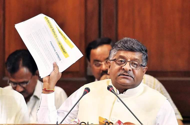 IT Minister Ravi Shankar Prasad. (File)