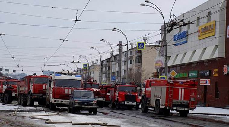 Russia Fire, Russia Kemerovo fire, live updates, winter cherry shopping complex, russian fire incident, siberia fire, world news. indian express