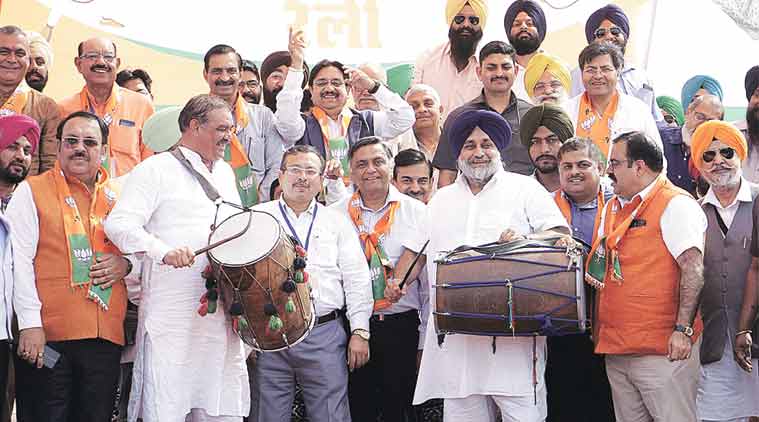 Sukhbir Badal, Amarinder Singh, Punjab, Congress, BJP, Vijay Sampla, city news, indian express