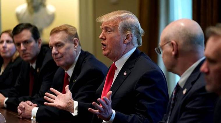 us president donald trump, donald trump, trump impeachment, trump mocks media, Gridiron Club's white-tie dinner, indian express, india news