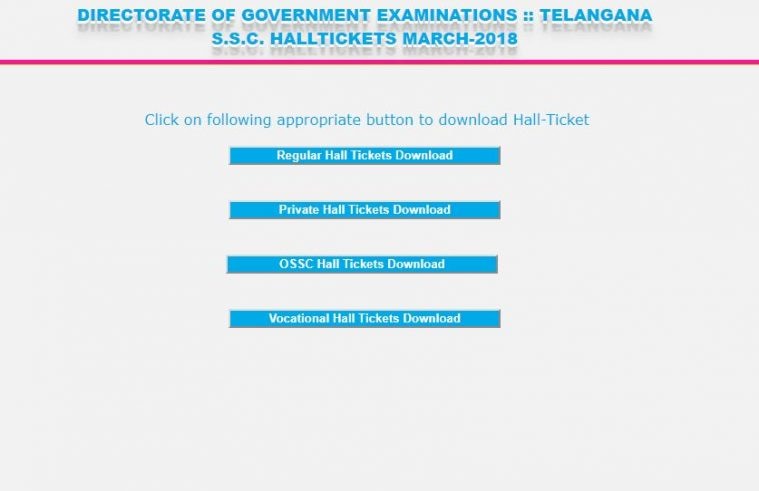 TS SSC hall tickets, TS class 10 exams hall tickets, bse.telangana.gov.in, telangana ssc exams hall tickets