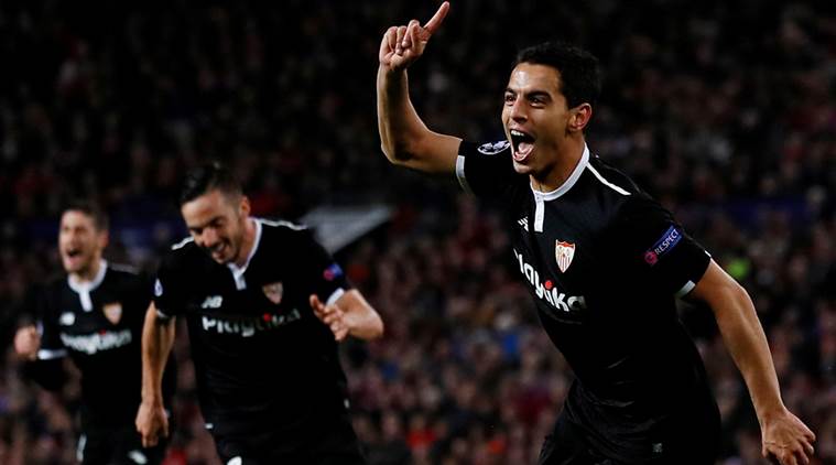 Sevilla beat Manchester United 2-1 in Champions League.