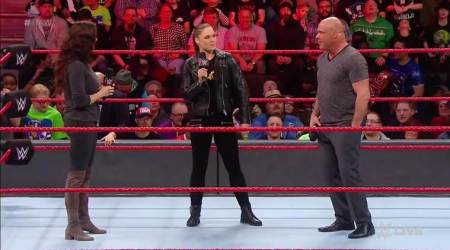 WWE Raw: Kurt Angle, Ronda Rousey to face Triple H and Stephanie McMahon at WrestleMania 34