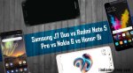 Samsung J7 Duo vs Redmi Note 5 Pro vs Nokia 6 vs Honor 9i: Specifications comparison