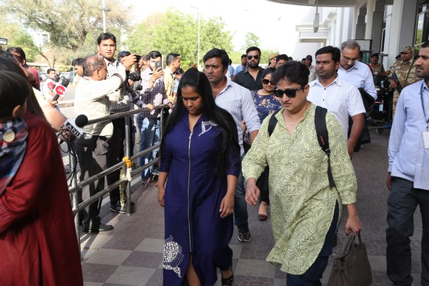 arpita khan at jodhpur airport