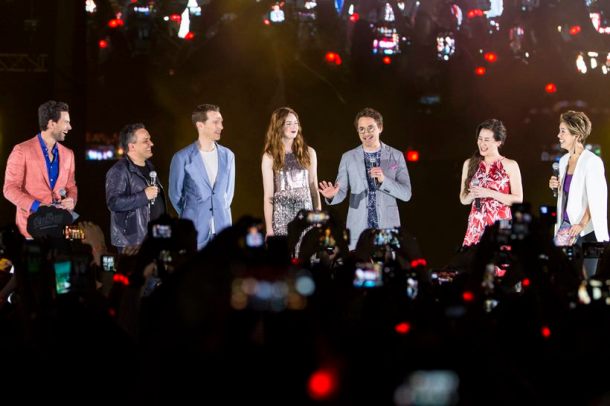 avengers infinity war robert downey jr benedict cumberbatch karen gillan
