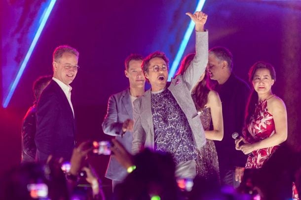 avengers infinity war robert downey jr benedict cumberbatch karen gillan