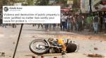 Bharat Bandh: Twitterati condemn vandalism; say, 'Violence not acceptable'