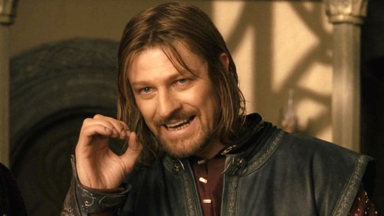 sean bean as boromir in the lord of the rings the fellowship of the ring