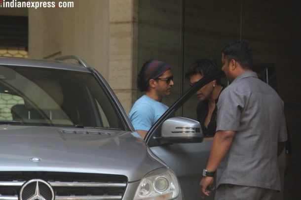 farhan akhtar at bandra