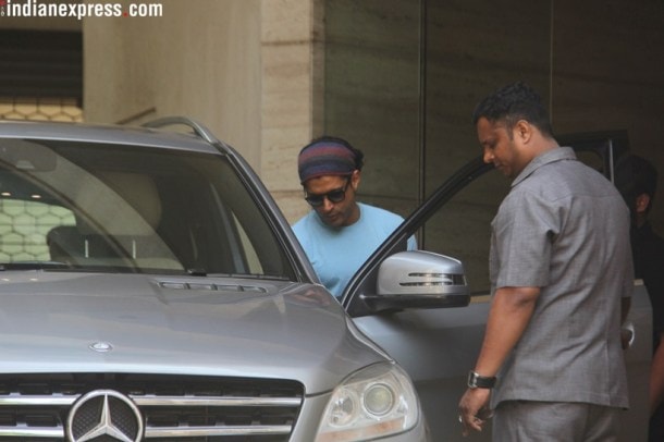 farhan akhtar at bandra