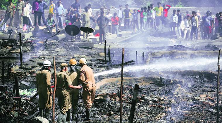 Delhi: One dead as fire guts 300 shanties in MS Park